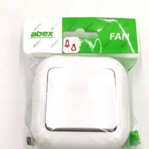 Abex Wyłącznik Zwierny Światło/Dzwonek -Fan- P/T; Biały