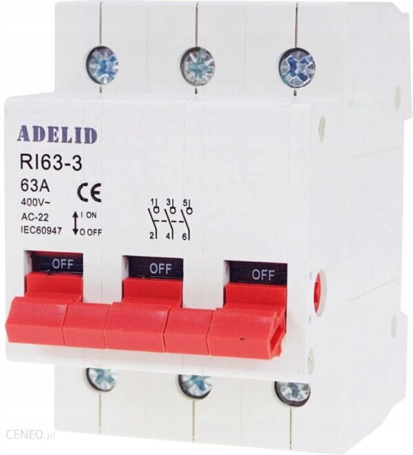Adelid Rozłącznik Izolacyjny Ri-3P-100A RI3P100A