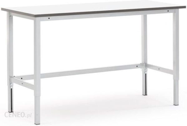 AJ Stół roboczy z ręczną regulacją wysokości G 600 x S 2500 mm Kolor blatu szary (2741541)