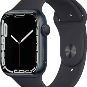 Apple Watch Series 7 GPS Koperta 45mm z aluminium w kolorze północy z paskiem sportowym w kolorze północy (MKN53FD/A)