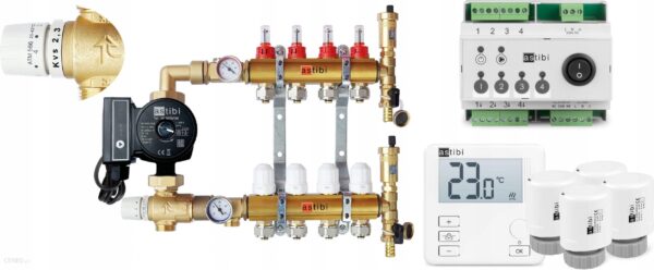 Astibi Rozdzielacz 6 Ogrzewania Podłogowego ZESTAW6OBWODÓWSTEROWANIEASTIBI