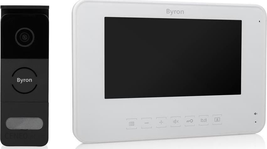 i-byron-wideodomofon-dic24312-bialy-czarny Byron Wideodomofon Dic24312 Biały Czarny