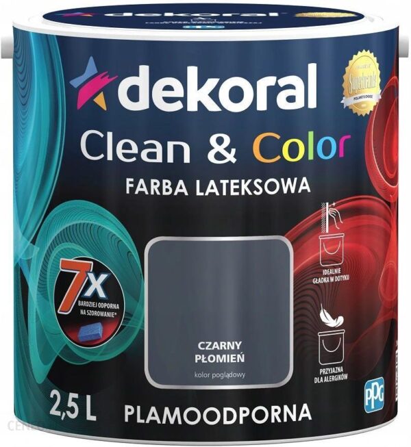 Dekoral Clean&Color Czarny Płomień 2