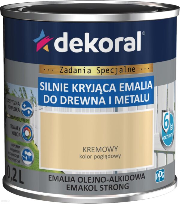 DEKORAL EMAKOL STRONG kremowy 0