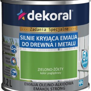 DEKORAL EMAKOL STRONG zielono-żółty RAL 6018 0