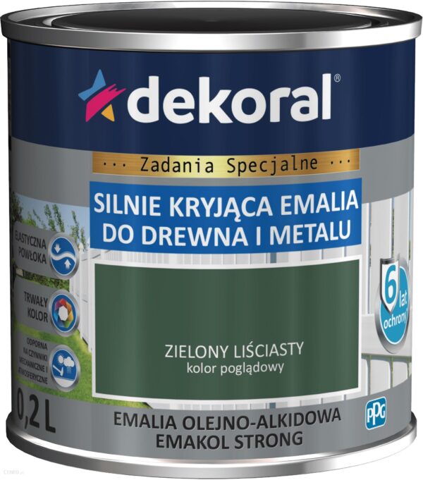 DEKORAL EMAKOL STRONG zielony liściasty 0