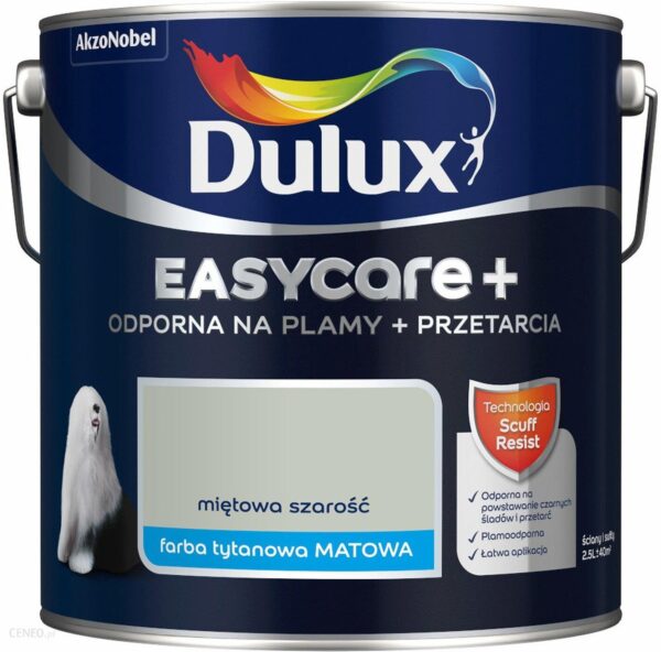 Dulux Easycare+ Miętowa Szarość 2