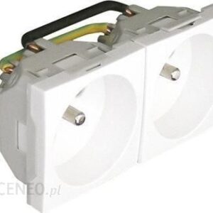 Efapel Quadro45 Gniazdo 2-Krotne Z/U Czerwony 45191SVM
