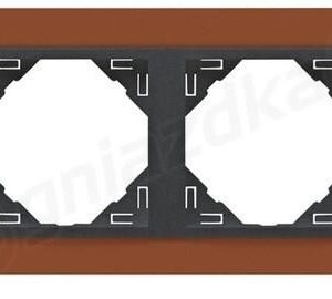 Efapel Ramka 4-poczwórna Logus90 Animato miedziany/grafit 90940TS