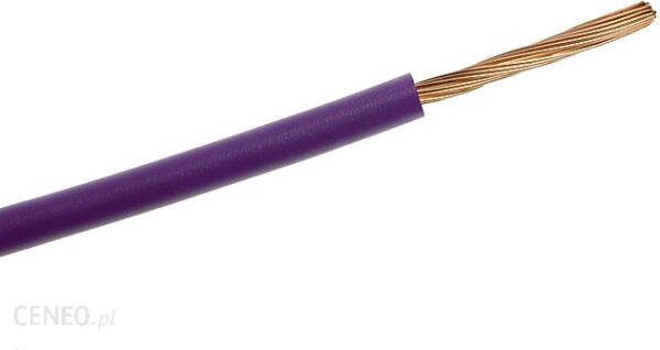 Elektrokabel Lgy 300/500V H05V-K 1 Fioletowy 100mb