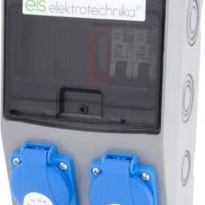 Els Elektrotechnika Rozdzielnica Budowlana 2xGs 230V + Zabezpieczenia + Certyfikowany Licznik Mid (6No22C00L)