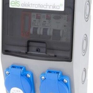 Els Elektrotechnika Rozdzielnica Budowlana 2xGs 230V + Zabezpieczenia + Różnicówka + Certyfikowany Licznik Mid (6No22C00Fl)