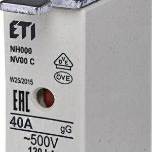 Eti-Polam Wkładka Bezpiecznikowa Kombi Nh00C 40A Gg/Gl 500V Wt-00C 004181210 (30_145949)