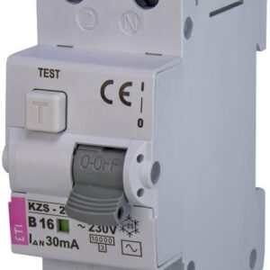 Eti Polam Wyłącznik Różnicowo-Nadprądowy Kzs-2M 10Ka 230V 16A B 0.03A Ac 002173104