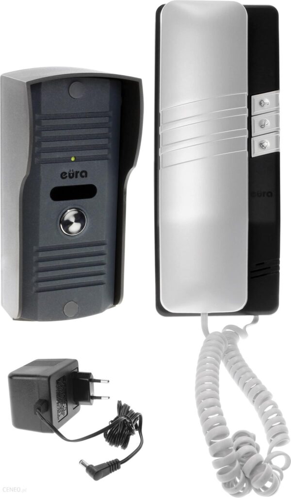 Eura-Tech Domofon ADP-20A3 GUARDIANO grafitowo-biały mała kaseta A31A220