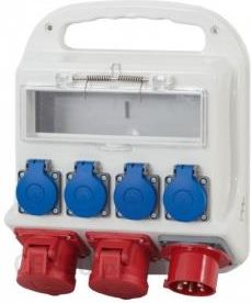 F-Elektro Rozdzielnica Rozdzielnia Siłowa Wtyk Odbiornikowy 32A 5P Gniazda 2X32A 4X230V 11 Modułów F31063