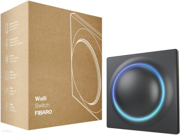 Fibaro Walli Switch Z-wave czarny (FGWDSEU2218)