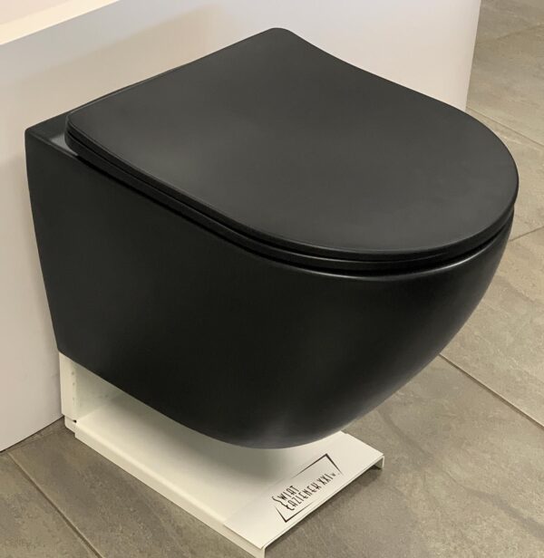 Galatea Design Bulat + Deska Wolnoopadająca 49x37x37cm Czarny Mat GDB2342MB