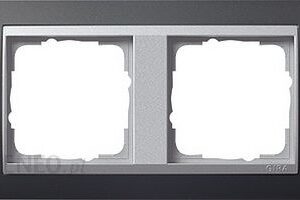 Gira Ramka podwójna aluminiowy Event antracytowy 021281