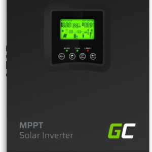 Green Cell Inwerter Solarny Falownik Off Grid Z Ładowarką Solarną Mppt 12Vdc 230Vac 1000Va/1000W Czysta Sinusoida (INVSOL01)