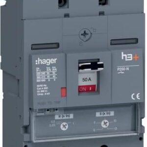Hager Mccb Wyłącznik Mocy H3+ P250 3P 50A 40Ka (Hnt050Dr)