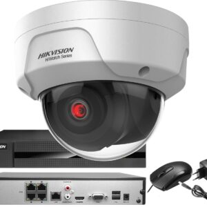 Hikvision Hiwatch Zestaw Wandaloodporny Rejestrator Ip Hwn-2104Mh-4P 1X Kamera Hwi-D121H (ZM23443)