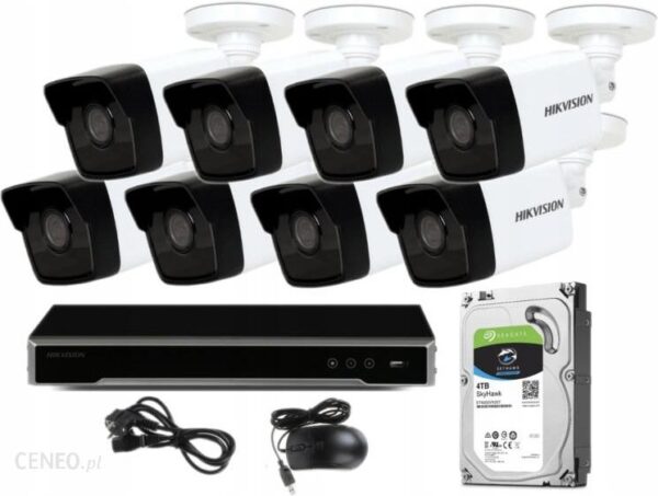 HIKVISION MONITORING IP 4MPX KAMERY ZEWNĘTRZNE POE