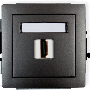 Karlik Deco Gniazdo Pojedyncze Hdmi Grafit 11DHDMI-1
