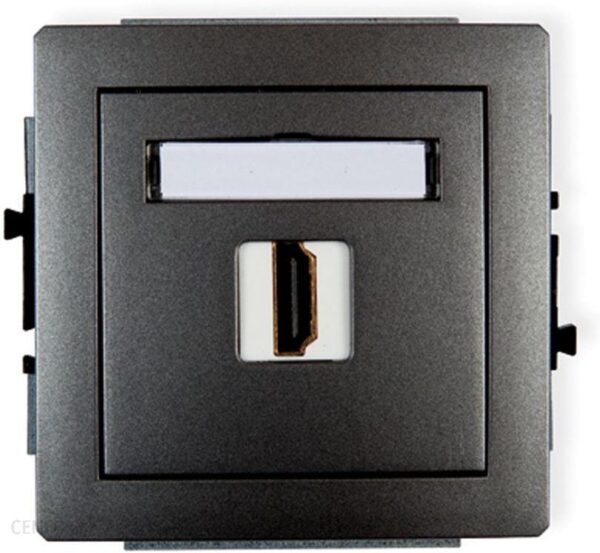 Karlik Deco Gniazdo Pojedyncze Hdmi Grafit 11DHDMI-1
