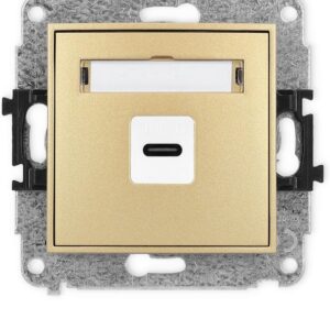 Karlik Gniazdo Pojedyncze Usb-C Złoty Mini 29MGUSB7
