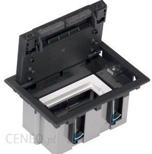 Kontakt-Simon Puszka Podłogowa 1-Modułowa 2xK45 93mm+Sm102/9 Grafit SF110/14