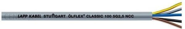 Lapp Kabel Przewód sterowniczy ölflex classic 100 z żyłą ochronną dn25.4mm 4x25mm2 450/750v pvc samogasnący 00101153