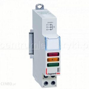 Legrand Lampka modułowa 3xLED czerwona/żółta/zielona 230/400V L435 412934