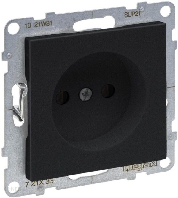 Legrand Suno Gniazdo 2P 16A 250V Czarny 721433