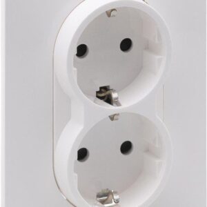 Legrand Suno Gniazdo Schuko 2-krotna 2P+Z Z Przesłoną Biały 721126