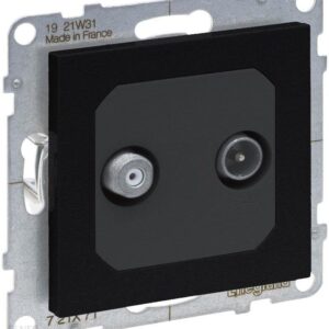 Legrand Suno Gniazdo Tv-R-Sat Końcowe 2 Przewody Czarny 721471