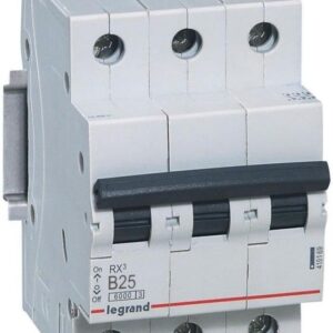 Legrand Wyłącznik nadprądowy 3P B 25A 6kA AC S303 B25 RX3 (3PB25RXS303)