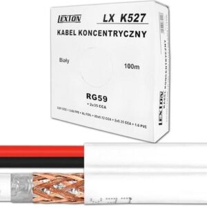 Lexton Kabel Koncentryczny Rg59 + 2X0.35Cu 100M (Lxk527)