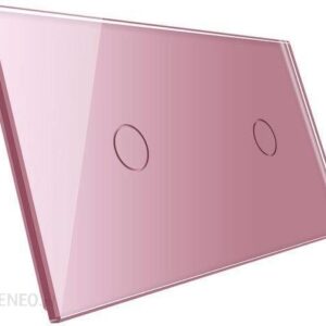 Livolo Podwójny Panel Szklany W Kolorze Różowym (701167)