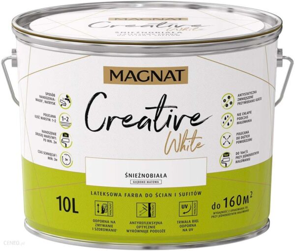 Magnat Creative White lateksowa biała 10L