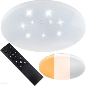 Masterled Plafon LED sufitowy łazienkowy 72W 3000-6500K Biały Okrągły Diament 57cm + Pilot