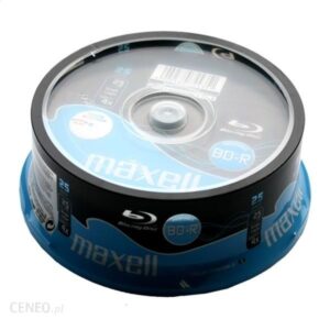 Maxell Blu-Ray Bd-R 25Gb 4X Full Inkjet Print Cake*25 276071.00.Tw