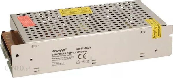 Orno Zasilacz Led Open Frame 12V Dc 200W ORZl1624