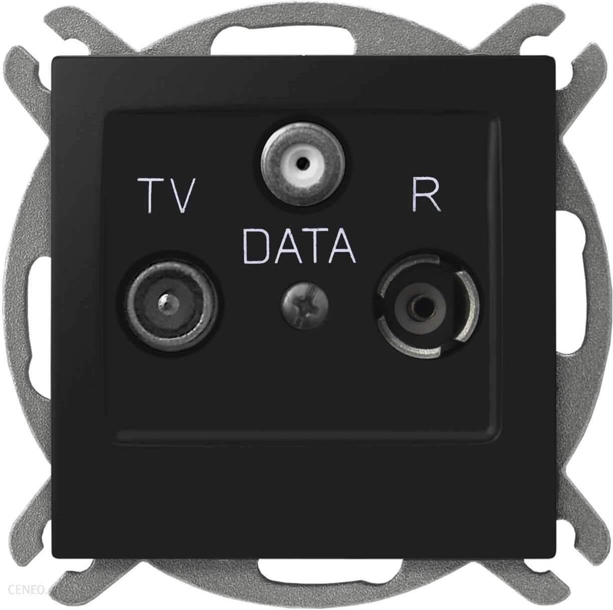 i-ospel-gniazdo-antenowe-rtv-data-czarny-metalik-gpaydm33 Ospel Gniazdo Antenowe Rtv-Data Czarny Metalik GPAYDM33