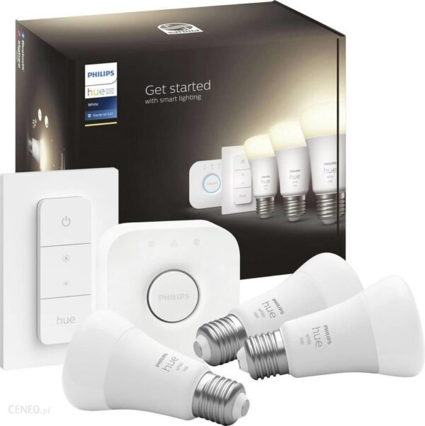 PHILIPS HUE White Zestaw Startowy 3 szt. E27 1100lm