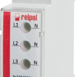 Relpol Lampka Modułowa 3-Fazowa 400V Ac Led Zielona Rlk-3G 863030