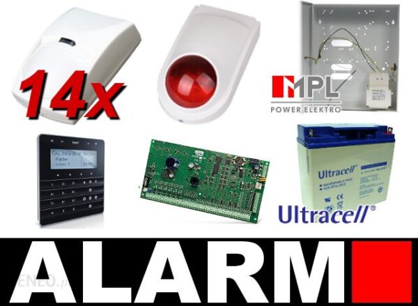 Satel Zestaw Alarmowy Integra 128 14 Czujek