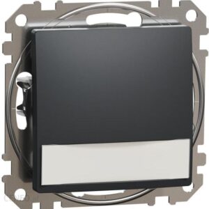 Schneider Electric Przycisk Z Etykietą I Podświetleniem Czarny Antracyt SDD114143L
