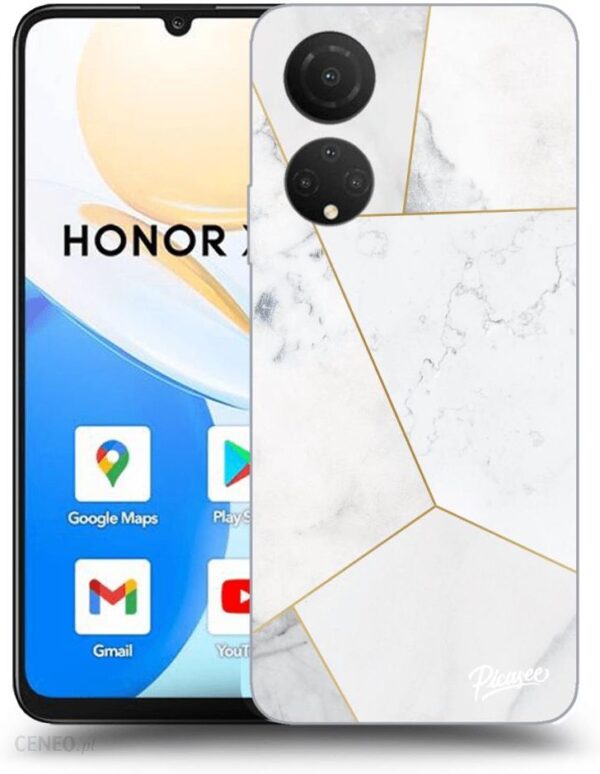 SILIKONOWE PRZEŹROCZYSTE ETUI NA HONOR X7 - WHITE TILE