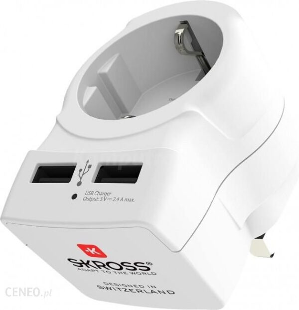 Skross Europa - UK + USB (1500280)